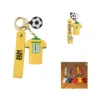 3d soccer jersey pvc keychain