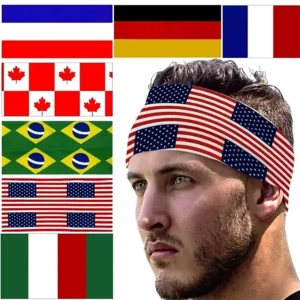 National Flag Elastic Sports Headband