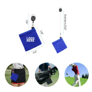Golf Towel with Retractable Clip