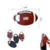 sports football coaster bottle opener