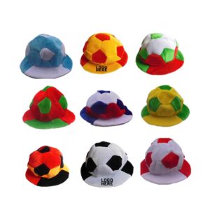 soccer team color themed soccer ball hat