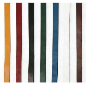 embossed logo genuine leather wristband