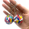 2026 world cup national flag 3d soccer ball keychain