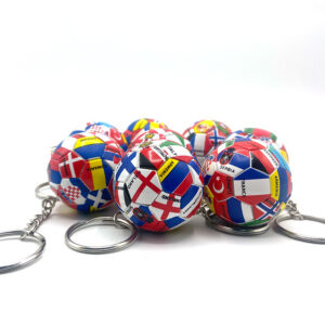 2026 world cup national flag 3d soccer ball keychain