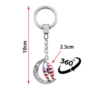 2026 fifa world cup rotating moon soccer keychain (team options)