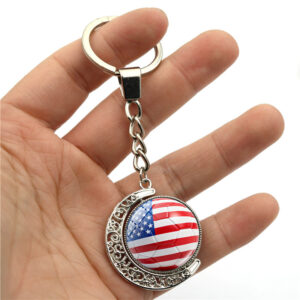 2026 fifa world cup rotating moon soccer keychain (team options)