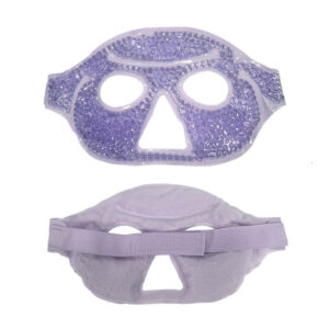 reusable gel beads hot/cold pack face mask w/plush backing (复制)