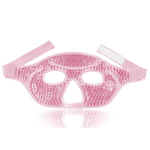 reusable gel beads hot/cold pack face mask w/plush backing (复制)