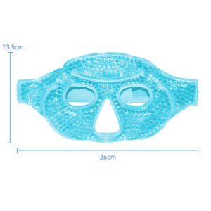 reusable gel beads hot/cold pack face mask w/plush backing (复制)