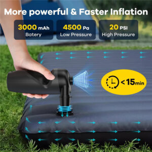 3000mah portable electric air pump