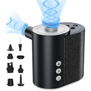 3 in 1 rechargeable air pump w/led light for inflatables & deflation