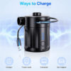 rechargeable air pump inflatables