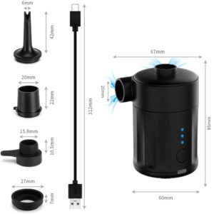 rechargeable air pump inflatables