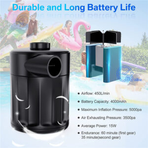 rechargeable air pump inflatables