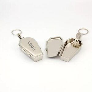 little box portable ashtray w/key chain