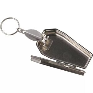 little box portable ashtray w/key chain