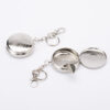 portable stainless steel round ashtray w/lid