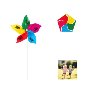 5 color custom pinwheel toy 5 color custom pinwheel toy