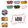 sports themed disposable paper food tray