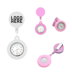 retractable silicone nurse fob watch