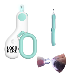 led pet nail clippers w/quick guard