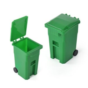 mini trash can desktop pen organizer