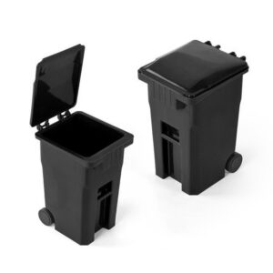 mini trash can desktop pen organizer