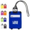 suitcase shape luggage id tag w/strap