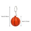sports ball stress reliever keychain