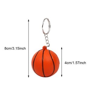 sports ball stress reliever keychain
