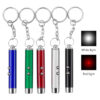 2 in 1 red & white laser pointer led keychain