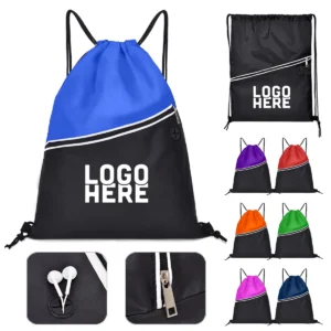 two tone poly drawstring backpack two tone poly drawstring backpack