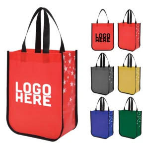laminated shopper tote