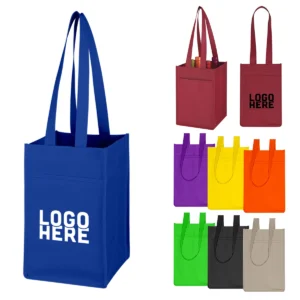 4 bottle wine tote bag