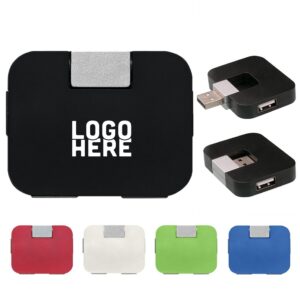 4 port rotating mini usb 2.0 hub