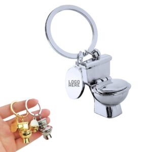 mini toilet stool shape novelty keychain