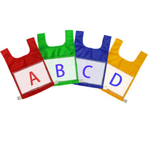 kids educational number & letter activity vest w/pocket