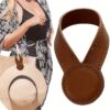 pu leather magnetic hat clip for travel