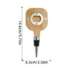 bamboo wine stopper w/built in opener