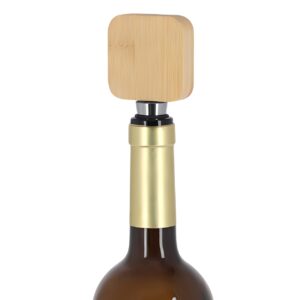 bamboo wine stopper w/built in opener