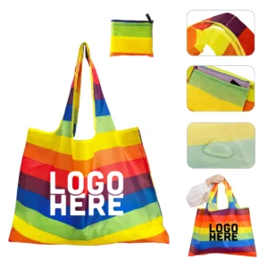 rainbow pride shopping tote