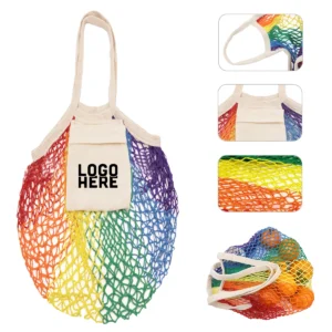 rainbow mesh cotton bag