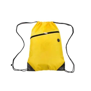 drawstring backpack w/zipper pocket drawstring backpack w/zipper pocket