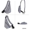 casual chest crossbody bag