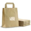 custom kraft brown shopper bag custom kraft brown shopper bag