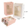 transparent window paper gift bag