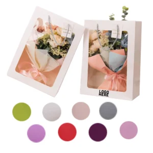 transparent window paper gift bag