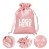 satin thank you gift drawstring bag
