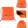 sports zip pocket drawstring bag