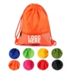 sports zip pocket drawstring bag